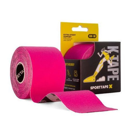 Kinesiology Tape (K Tape) 5cm x 5m Pink