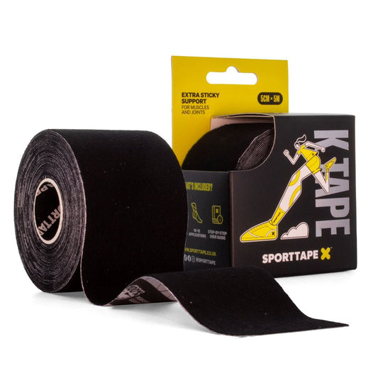 Kinesiology Tape (K Tape) 5cm x 5m Black