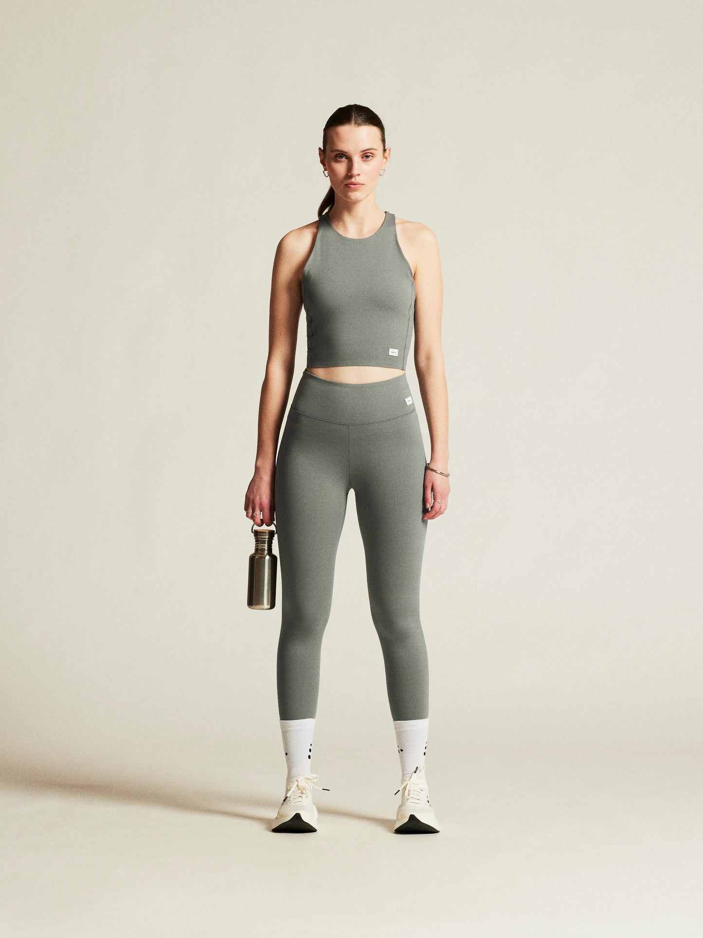 Craft Womens COLLECTIVE CROPPED SINGLET - LEAF