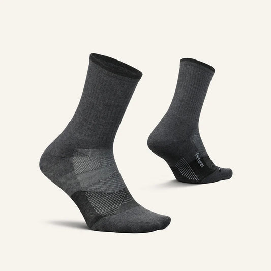 Feetures Trail Max Cushion Mini Crew - Grey