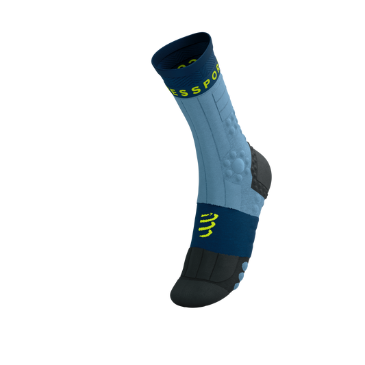 Compressport PRO RACING SOCKS WINTER TRAIL - DENIM/POSEIDON