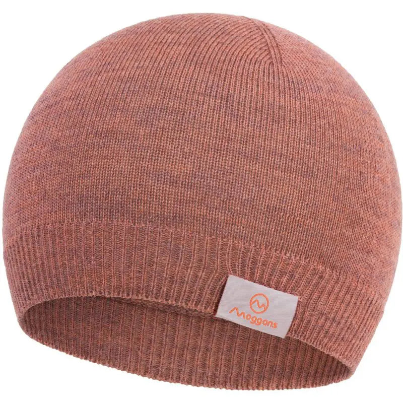 Moggans Merino Beanie - Orange/Purple/Black