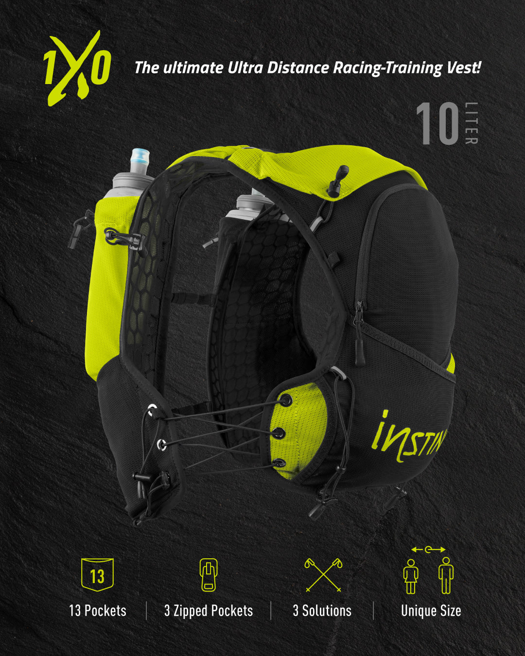 Instinct 10L X with 2 x 600ml bottles