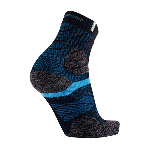 SIDAS TRAIL DOUBLE CREW SOCKS BLACK/TURQ