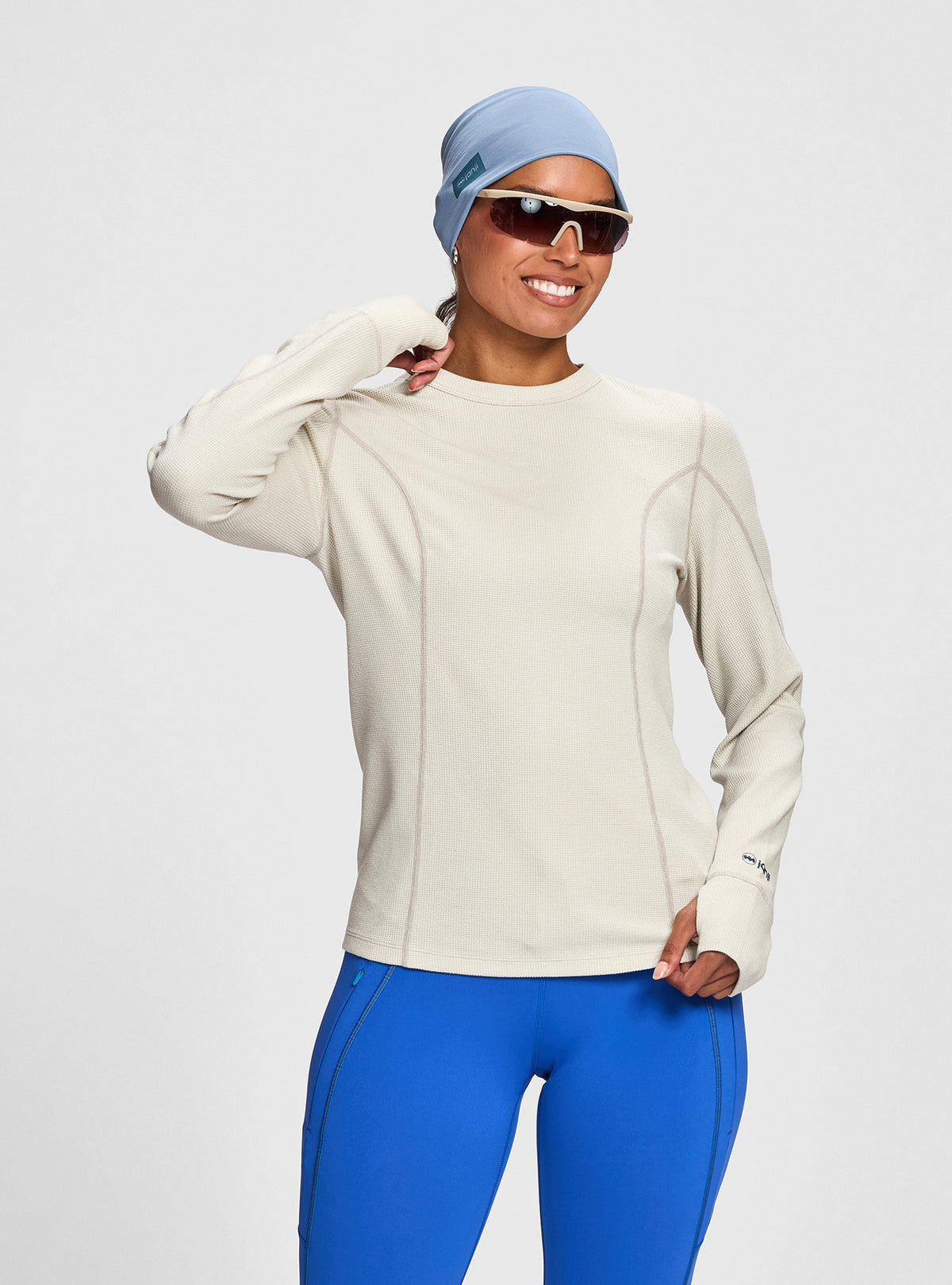 Janji W's Waffleloft Long Sleeve - Salt
