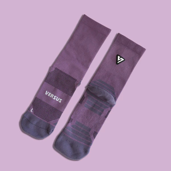 Versus Classic Plum Active Crew Tab Socks