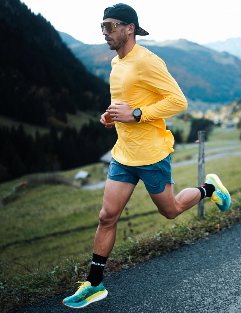 Compressport Performance Ls Tshirt M - Ceylon Yellow