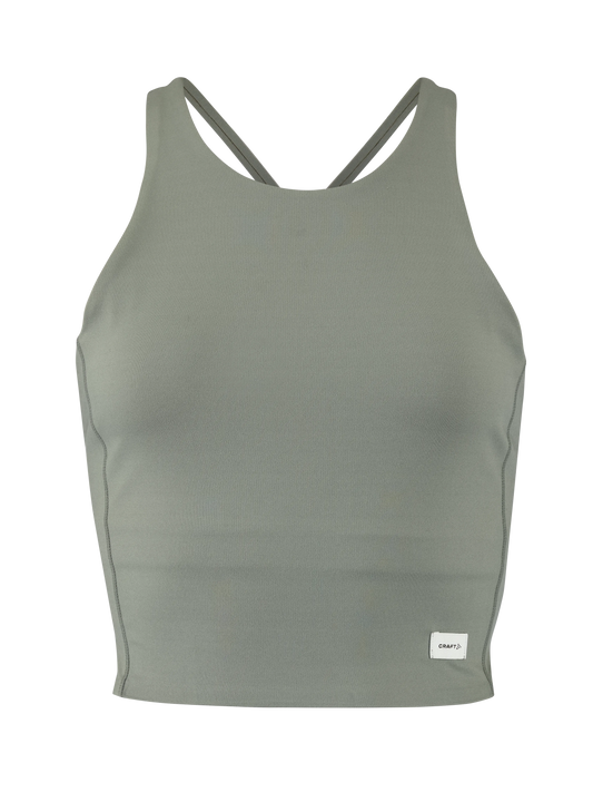 Craft Womens COLLECTIVE CROPPED SINGLET - LEAF