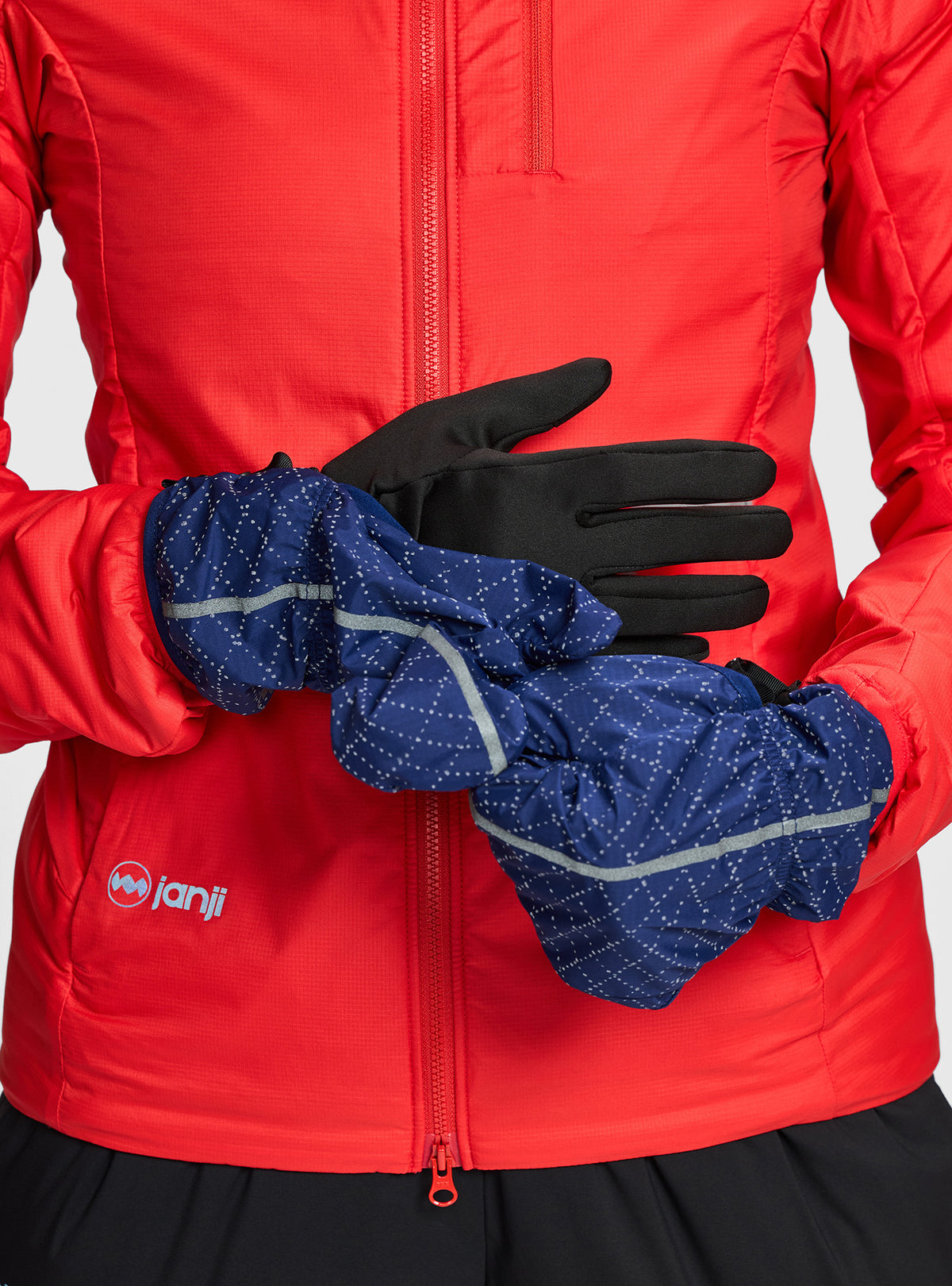 Janji Vortex Wind Block Gloves - Warpnet Hi-Vis Slipstream