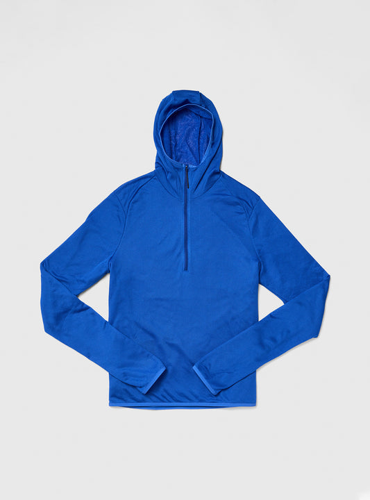 Janji M's AURAS Ultrafleece Hoodie - Cobalt