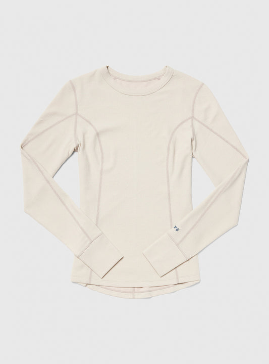 Janji W's Waffleloft Long Sleeve - Salt