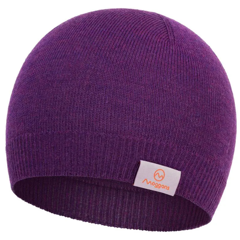 Moggans Merino Beanie - Purple
