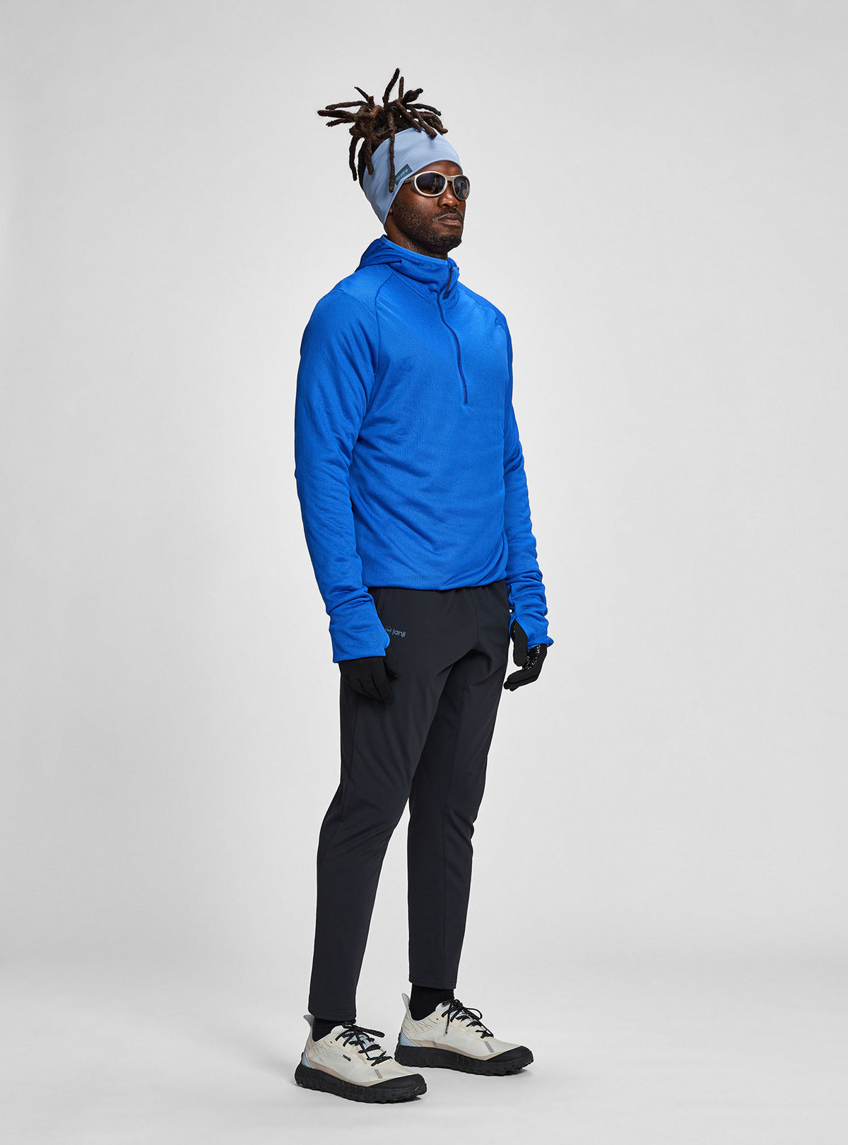 Janji M's AURAS Ultrafleece Hoodie - Cobalt