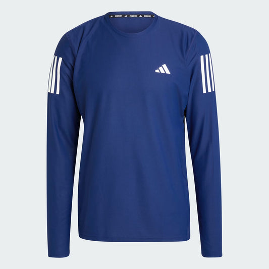 Adidas Own The Run Long Sleeve Top - Dark Blue