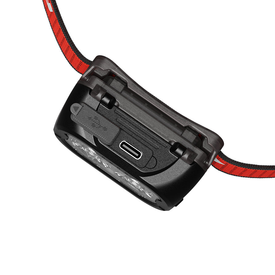 Fenix HL18R-T V2.0 Trail Running Headlamp - White and Black