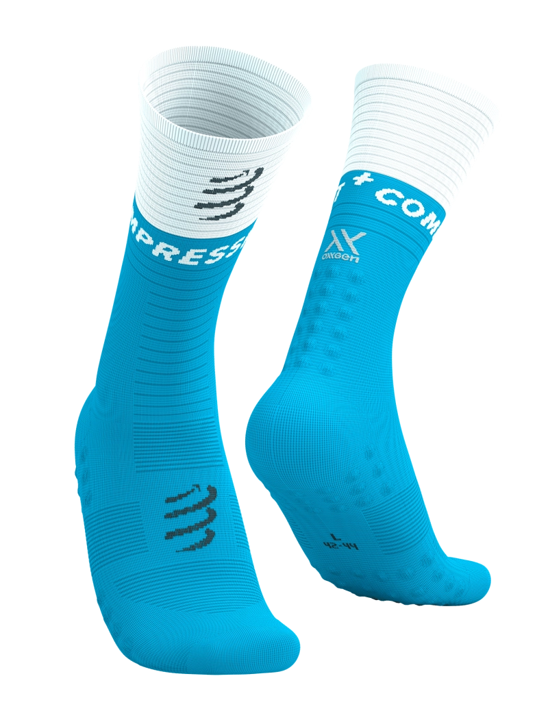 Compressport Mid Compression Socks V2.0 - Norse Blue/White
